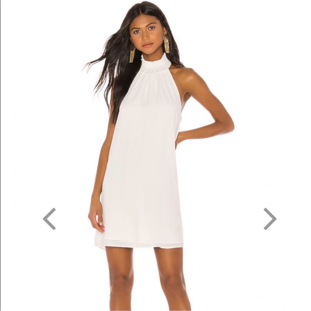 Revolve White Halter Midi Dress, NWT